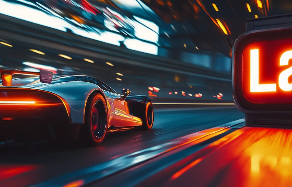 Enthusias A car race Next to the track you can see an illumi 8d0843cc a837 4529 acb7 74bdce9dbae5 2