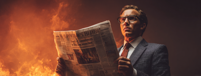 Enthusias A man in a business suit holding a newspaper The n 5ba9b679 9df3 4d22 8757 ccf38850a24d 1