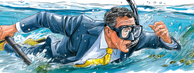 Enthusias An investor with a snorkel diving into the water 022fcd4d eca9 4e7b 848b edacf594f9f9 2