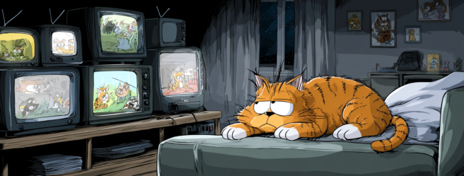 Enthusias funny tired cat fell asleep while watching on four d75ad05e b0f0 43ed aae0 37463b2e5737 2