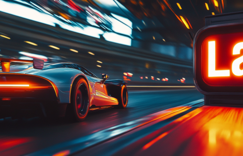 Enthusias A car race Next to the track you can see an illumi 8d0843cc a837 4529 acb7 74bdce9dbae5 2