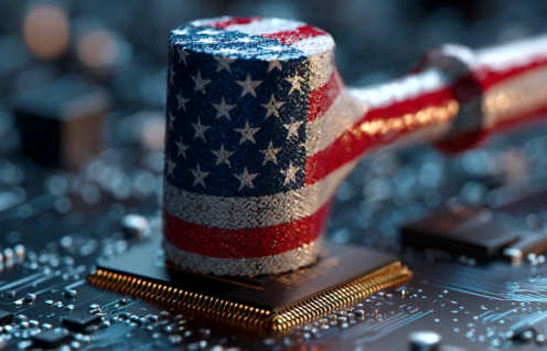 Enthusias A hammer striking a semiconductor chip The hammer 291b832d 7669 4cce 95f3 e703d54243f2 1