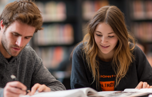 Enthusias A male student and a female student working on a st 81ff498b 535f 41c5 ac6d 31d9ea203622 0