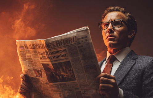 Enthusias A man in a business suit holding a newspaper The n 5ba9b679 9df3 4d22 8757 ccf38850a24d 1