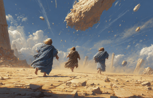 Enthusias A stone falling from the sky In the background thr fc03aa75 6ea8 49ab 9d06 d0997ef7c36a 2