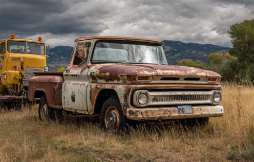 Enthusias An old truck from the 1960s parked at the side of t e5091dd4 1622 43d8 86bf b61620fc770a 0