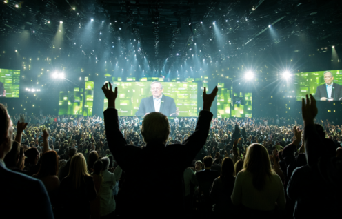 Enthusias Cheering shareholders at the Nvidia shareholders me c1c516c7 0619 496a 932f 52cd800f11c6 0