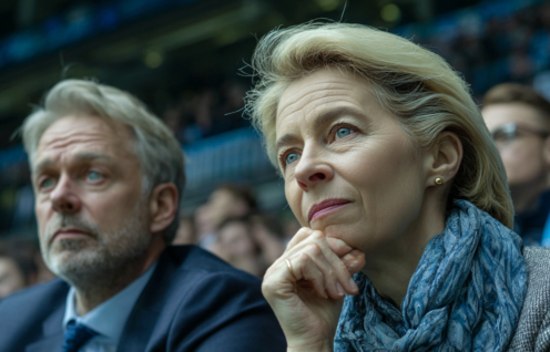 Enthusias Eine Situation an einem Fussball Match Blick auf d df34ef60 ee51 4ce0 b46f f7fb28b6ec08 0