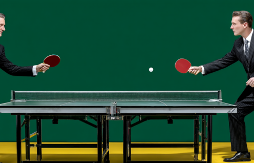 Enthusias Two men in business suits playing ping pong Each s ea52e608 a267 4cb9 8ae3 a80608e5d9fb 2